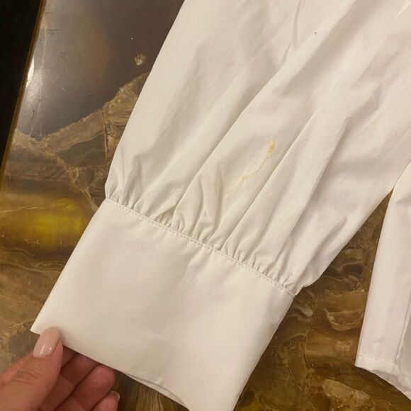 Zara embroidered/ crochet collar blouse, XL - Picture 12 of 15